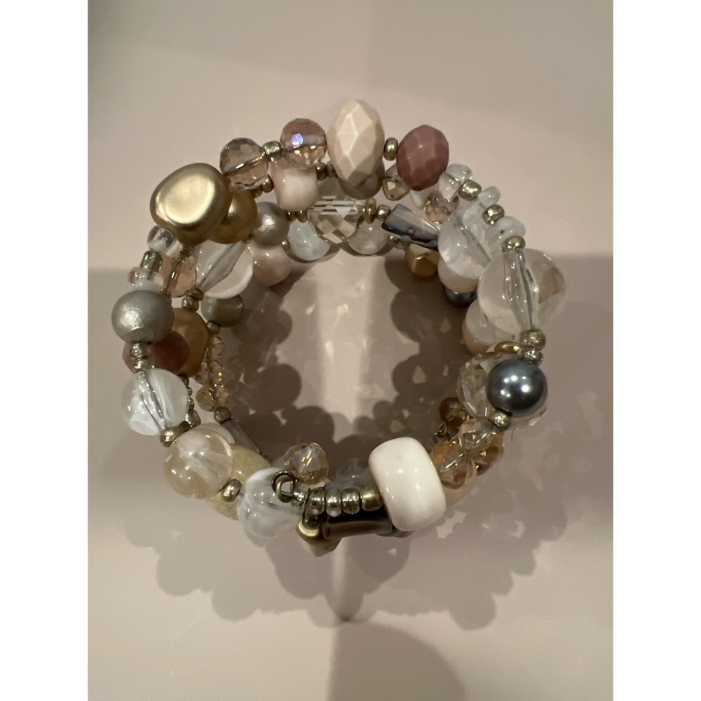 Chico’s Beaded Coil Wrap Bracelet